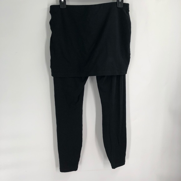 CABI 5510 Centered Skirted M'Leggings Modest Skirted Legging Black Stretch Comfy - Picture 4 of 8